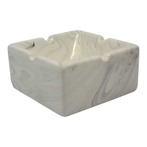 ΣΤΑΧΤΟΔΟΧΕΙΟ ΚΕΡΑΜΙΚΟ ΑΣΠΡΟ ΜΑΡΜΑΡΟ 10,3x10,3x5εκ.ANKOR