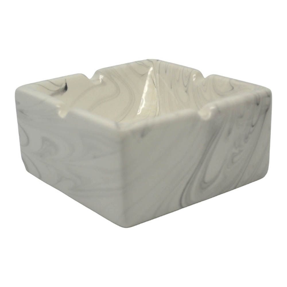 ΣΤΑΧΤΟΔΟΧΕΙΟ ΚΕΡΑΜΙΚΟ ΑΣΠΡΟ ΜΑΡΜΑΡΟ 10,3x10,3x5εκ.ANKOR