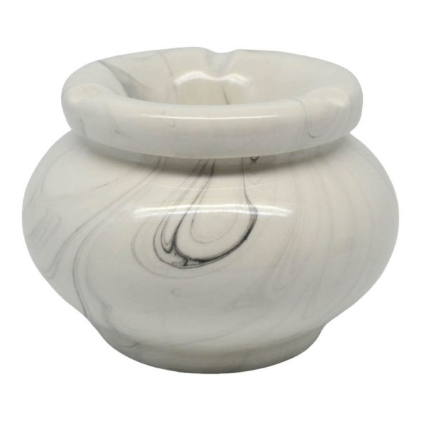 ΣΤΑΧΤΟΔΟΧΕΙΟ ΚΕΡΑΜΙΚΟ ΜΕ ΚΑΠΑΚΙ ΑΝΤΙΑΝΕΜΙΚΟ ΑΣΠΡΟ ΜΑΡΜΑΡΟ 11,5x11,5x8,5εκ.ANKOR