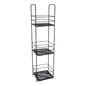 ΡΑΦΙΕΡΑ ΜΠΑΝΙΟΥ ΤΡΙΠΛΗ ΜΕΤΑΛΛΙΚΗ ΣΕ ΜΑΥΡΟ ΧΡΩΜΑ 16,5x15,5x63εκ. ANKOR