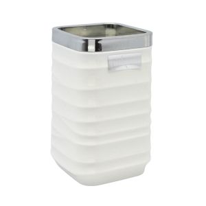 ΠΟΤΗΡΟΘΗΚΗ ΠΛΑΣΤΙΚΗ ΑΣΠΡΗ-ΑΣΗΜΙ LUNA 7x7x12εκ. ANKOR