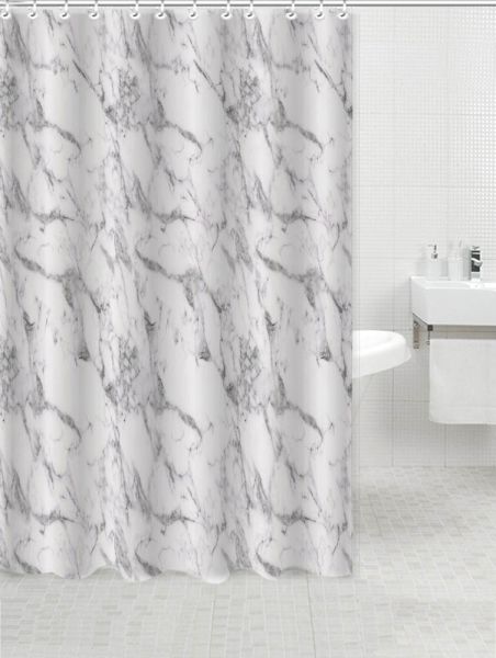 ΚΟΥΡΤΙΝΑ ΠΟΛΥΕΣΤΕΡΙΚΗ 180x180εκ 90gsm ΜΕ 12 ΚΡΙΚΟΥΣ ΜΑΡΜΑΡΟ ANKOR