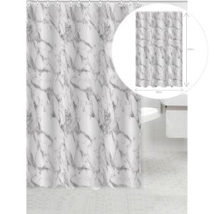 ΚΟΥΡΤΙΝΑ ΠΟΛΥΕΣΤΕΡΙΚΗ 180x200εκ 90gsm ΜΕ 12 ΚΡΙΚΟΥΣ ΜΑΡΜΑΡΟ ANKOR