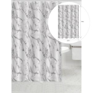 ΚΟΥΡΤΙΝΑ ΠΟΛΥΕΣΤΕΡΙΚΗ 220x180εκ 90gsm ΜΕ 12 ΚΡΙΚΟΥΣ ΜΑΡΜΑΡΟ ANKOR