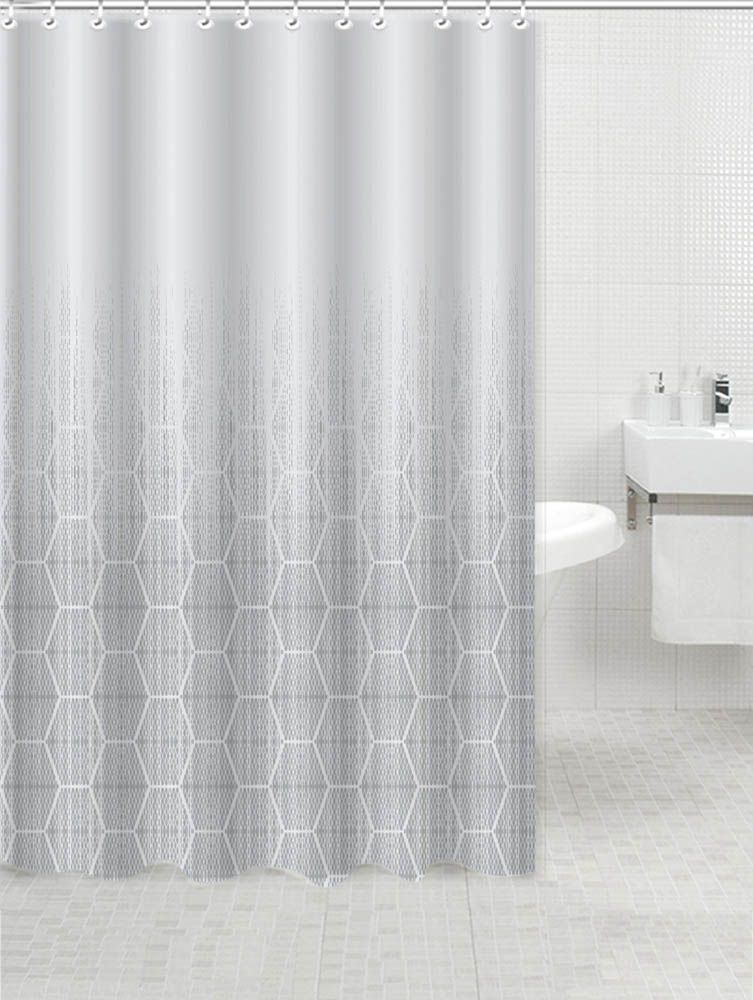 ΚΟΥΡΤΙΝΑ ΠΟΛΥΕΣΤΕΡΙΚΗ 180x200εκ 90gsm ΜΕ 12 ΚΡΙΚΟΥΣ ΓΚΡΙ ΝΤΕΓΚΡΑΝΤΕ ANKOR