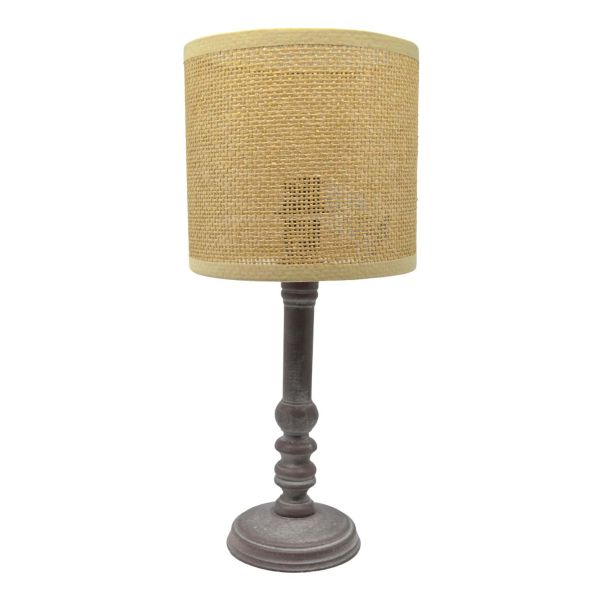 ΠΟΡΤΑΤΙΦ ΞΥΛΙΝΟ ΣΕ ΜΠΕΖ ΑΝΤΙΚΕ ΧΡΩΜΑ ΜΕ ΜΠΕΖ ΡΑΤΑΝ ΚΑΠΕΛΟ 17x17x36εκ. Ε14/ΜΑΧ 40W ANKOR