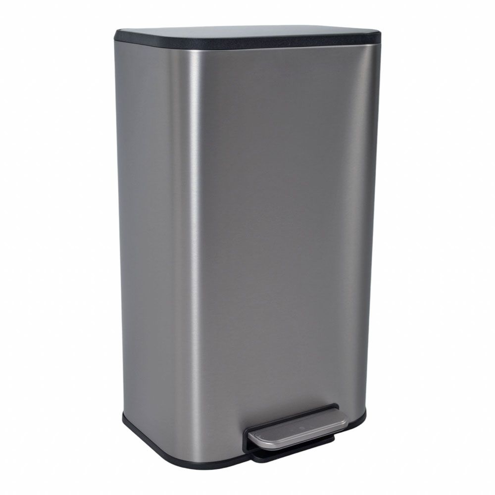 ΚΑΔΟΣ ΑΠΟΡΡΙΜΑΤΩΝ SOUL 30L SOFT CLOSE FINGER PRINT PROOF INOX ΜΑΤ ANKOR