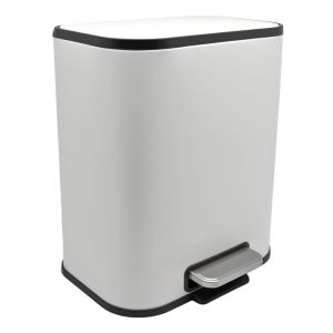 ΚΑΛΑΘΙ ΜΠΑΝΙΟΥ SOUL 5lt SOFT CLOSE ΜΕΤΑΛΛΙΚΟ ΑΣΠΡΟ ΜΑΤ ANKOR