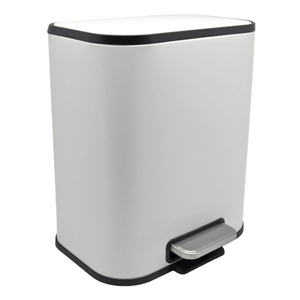 ΚΑΛΑΘΙ ΜΠΑΝΙΟΥ SOUL 5lt SOFT CLOSE ΜΕΤΑΛΛΙΚΟ ΑΣΠΡΟ ΜΑΤ ANKOR