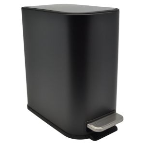 ΚΑΛΑΘΙ ΜΠΑΝΙΟΥ BELLO 5lt SOFT CLOSE SLIM  ΜΕΤΑΛΛΙΚΟ ΜΑΥΡΟ ΜΑΤ ANKOR