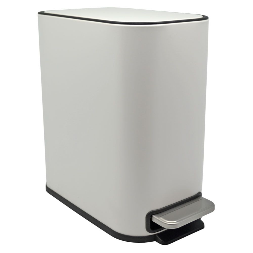 ΚΑΛΑΘΙ ΜΠΑΝΙΟΥ BELLO 5lt SOFT CLOSE SLIM  ΜΕΤΑΛΛΙΚΟ ΑΣΠΡΟ ΜΑΤ ANKOR