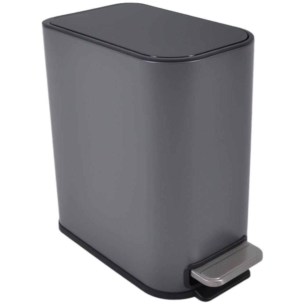 ΚΑΛΑΘΙ ΜΠΑΝΙΟΥ BELLO 5lt SOFT CLOSE SLIM  ΜΕΤΑΛΛΙΚΟ ΓΚΡΙ ΜΑΤ ANKOR