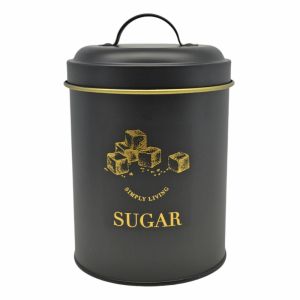 ΒΑΖΟ ΜΕΤΑΛΛΙΚΟ ΜΑΥΡΟ ΜΕ ΧΡΥΣΗ ΜΑΤ ΔΙΑΚΟΣΜΗΣΗ SUGAR 11,5x11,5x17εκ.ANKOR