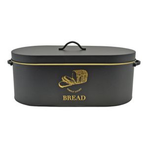 ΨΩΜΙΕΡΑ ΜΕΤΑΛΛΙΚΗ ΜΑΥΡΗ ΜΕ ΧΡΥΣΗ ΜΑΤ ΔΙΑΚΟΣΜΗΣΗ 34,5x18x15εκ.ANKOR