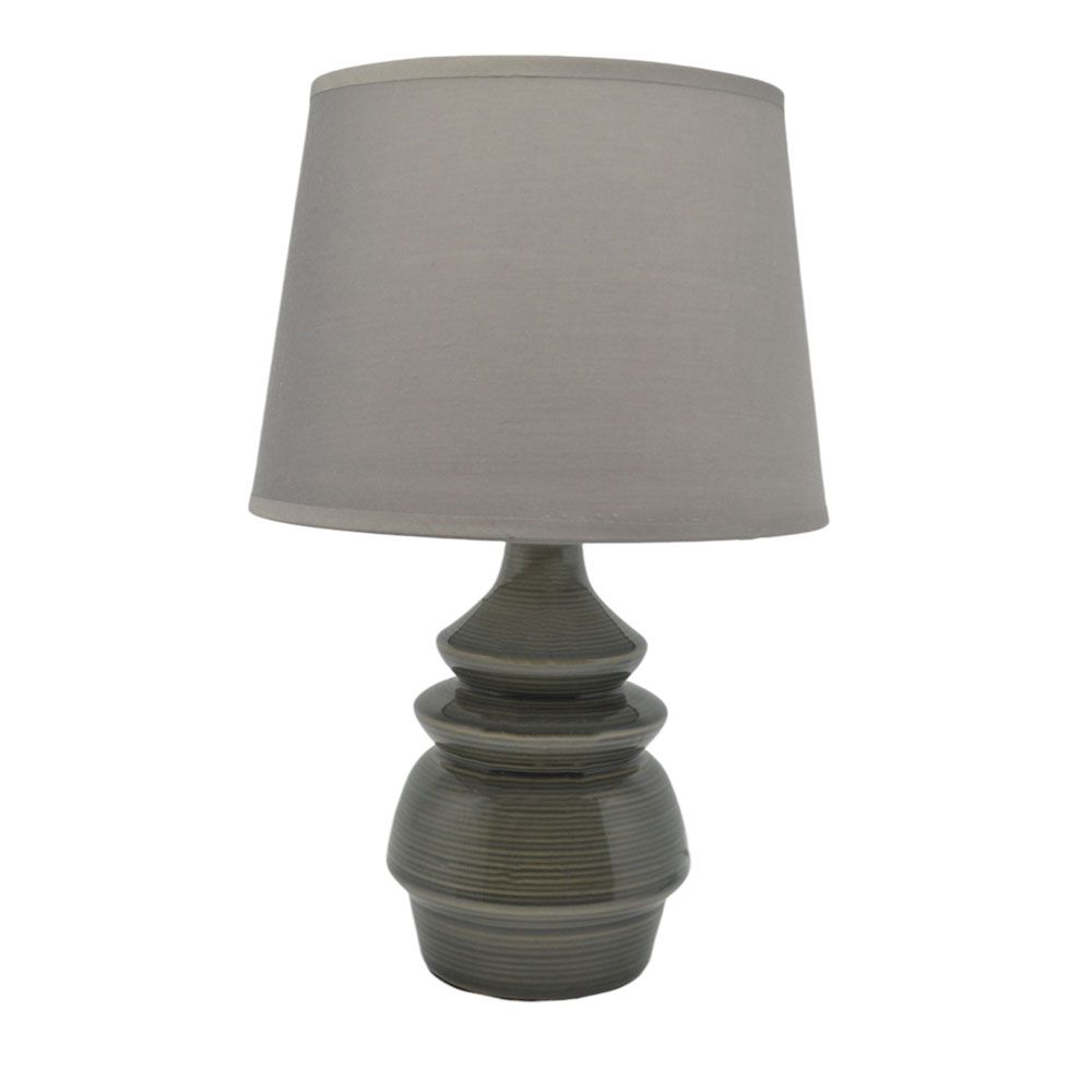 ΠΟΡΤΑΤΙΦ ΚΕΡΑΜΙΚΟ ΜΕ ΚΑΠΕΛΟ ΣΕ ΓΚΡΙ ΧΡΩΜΑ 22x9x34εκ. Ε14/ΜΑΧ 40W ANKOR