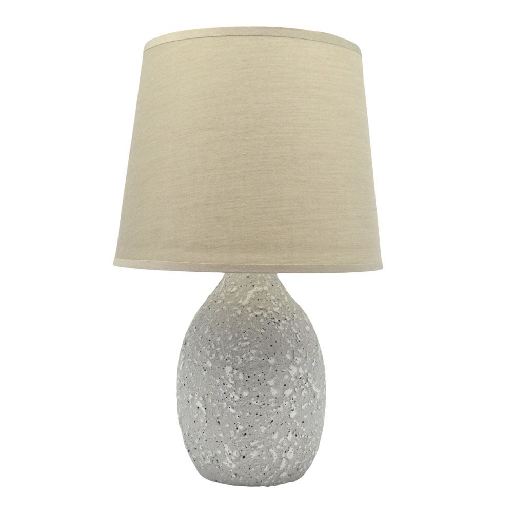 ΠΟΡΤΑΤΙΦ ΚΕΡΑΜΙΚΟ ΓΚΡΙ ΕΦΕ ΠΕΤΡΑΣ ΜΕ ΜΠΕΖ ΚΑΠΕΛΟ 22x8,5x33εκ. Ε14/ΜΑΧ 40W ANKOR