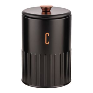 ΒΑΖΟ ΜΕΤΑΛΛΙΚΟ ΜΑΥΡΟ Coffee ΜΕ ROSE GOLD ΛΕΠΤΟΜΕΡΕΙΕΣ 11x11x17,2εκ.ANKOR