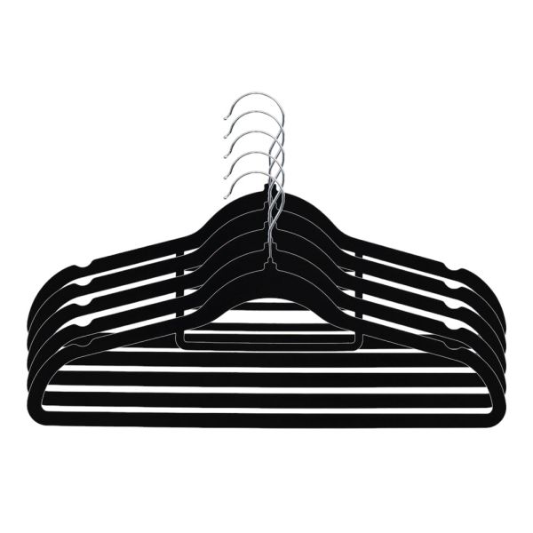 ΣΕΤ 5  ΚΡΕΜΑΣΤΡΕΣ ΑΝΤΙΟΛΙΣΘΗΤΙΚΕΣ ΜΕΤΑΛΛΙΚΕΣ ΜΕ ΒΕΛΟΥΔΙΝΗ ΕΠΕΝΔΥΣΗ  ΣΕ ΜΑΥΡΟ ΧΡΩΜΑ ANKOR