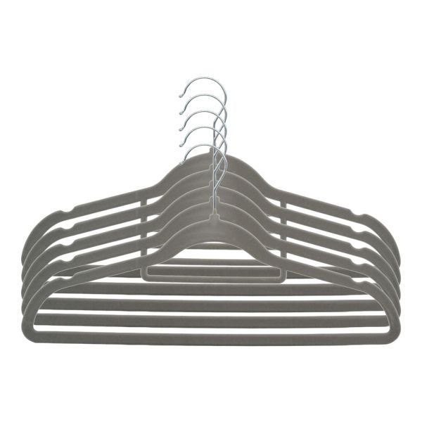 ΣΕΤ 5  ΚΡΕΜΑΣΤΡΕΣ ΑΝΤΙΟΛΙΣΘΗΤΙΚΕΣ ΜΕΤΑΛΛΙΚΕΣ ΜΕ ΒΕΛΟΥΔΙΝΗ ΕΠΕΝΔΥΣΗ  ΣΕ ΓΚΡΙ ΧΡΩΜΑ ANKOR