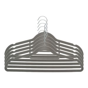 ΣΕΤ 5  ΚΡΕΜΑΣΤΡΕΣ ΑΝΤΙΟΛΙΣΘΗΤΙΚΕΣ ΜΕΤΑΛΛΙΚΕΣ ΜΕ ΒΕΛΟΥΔΙΝΗ ΕΠΕΝΔΥΣΗ  ΣΕ ΓΚΡΙ ΧΡΩΜΑ ANKOR