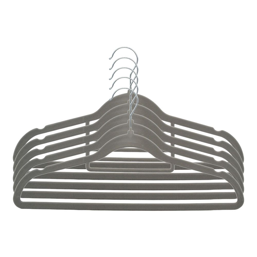 ΣΕΤ 5  ΚΡΕΜΑΣΤΡΕΣ ΑΝΤΙΟΛΙΣΘΗΤΙΚΕΣ ΜΕΤΑΛΛΙΚΕΣ ΜΕ ΒΕΛΟΥΔΙΝΗ ΕΠΕΝΔΥΣΗ  ΣΕ ΓΚΡΙ ΧΡΩΜΑ ANKOR