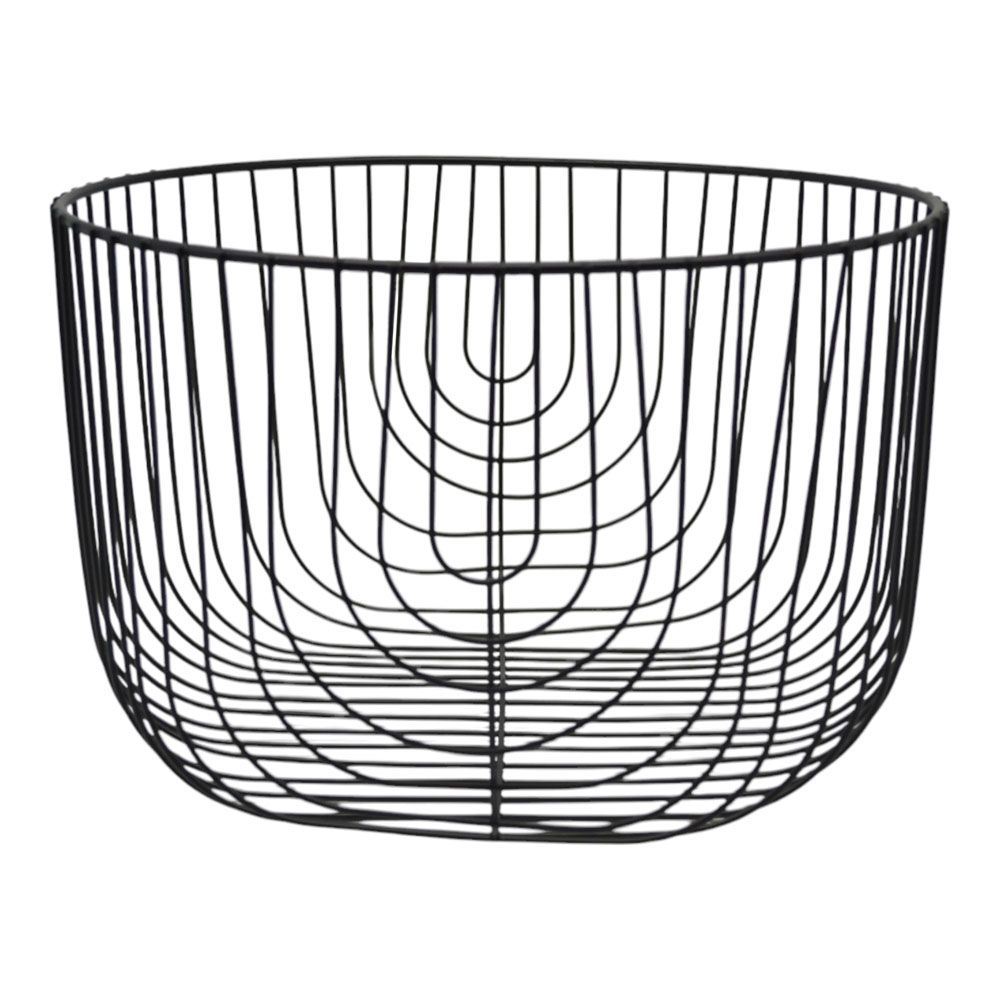 ΦΡΟΥΤΙΕΡΑ ΜΕΤΑΛΛΙΚΗ ΣΕ ΜΑΥΡΟ ΜΑΤ ΧΡΩΜΑ 25x25x16,5εκ.ANKOR