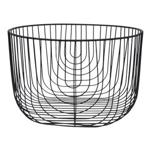 ΦΡΟΥΤΙΕΡΑ ΜΕΤΑΛΛΙΚΗ ΣΕ ΜΑΥΡΟ ΜΑΤ ΧΡΩΜΑ 25x25x16,5εκ.ANKOR