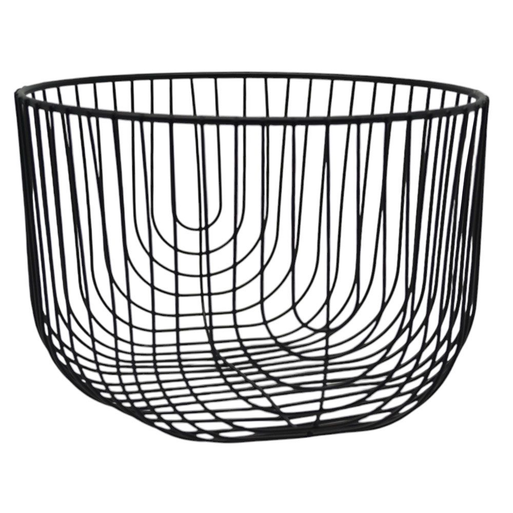 ΦΡΟΥΤΙΕΡΑ ΜΕΤΑΛΛΙΚΗ ΣΕ ΜΑΥΡΟ ΜΑΤ ΧΡΩΜΑ 20,5x20,5x13,5εκ.ANKOR