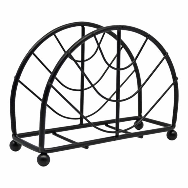 ΧΑΡΤΟΠΕΤΣΕΤΟΘΗΚΗ ΜΕΤΑΛΛΙΚΗ ΣΕ ΜΑΥΡΟ ΜΑΤ ΧΡΩΜΑ 13,5x5x10,5εκ.ANKOR