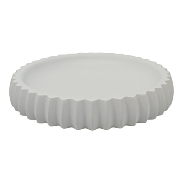 ΣΑΠΟΥΝΟΘΗΚΗ ΠΟΛΥΕΣΤΕΡΙΚΗ ΡΙΓΕ ΣΕ ΑΣΠΡΟ ΜΑΤ ΧΡΩΜΑ 11,1x11,1x2εκ.ANKOR