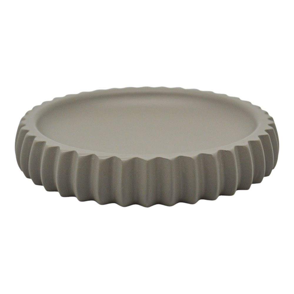 ΣΑΠΟΥΝΟΘΗΚΗ ΠΟΛΥΕΣΤΕΡΙΚΗ ΡΙΓΕ ΣΕ TAUPE ΜΑΤ ΧΡΩΜΑ 11,1x11,1x2εκ.ANKOR