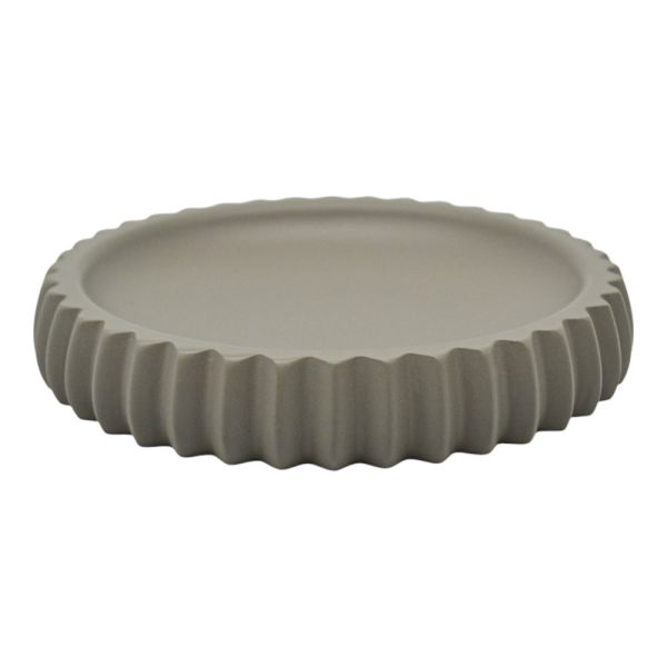 ΣΑΠΟΥΝΟΘΗΚΗ ΠΟΛΥΕΣΤΕΡΙΚΗ ΡΙΓΕ ΣΕ TAUPE ΜΑΤ ΧΡΩΜΑ 11,1x11,1x2εκ.ANKOR