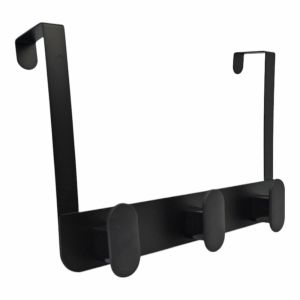 ΚΡΕΜΑΣΤΡΑ ΠΟΡΤΑΣ 3 ΘΕΣΕΩΝ ΜΕΤΑΛΛΙΚΗ ΣΕ ΜΑΥΡΟ MAT ΧΡΩΜΑ 30x3x20εκ. ANKOR