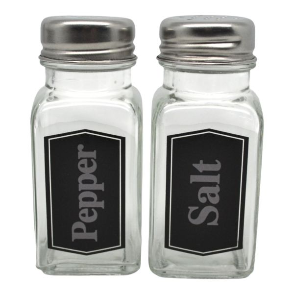 ΣΕΤ 24 ΤΕΜ ΑΛΑΤΟΠΙΠΕΡΑ ΓΥΑΛΙΝΑ ΜΕ ΑΝΟΞΕΙΔΩΤΟ ΚΑΠΑΚΙ Salt Pepper 70ml 4,1x4,1x9,4εκ. ANKOR