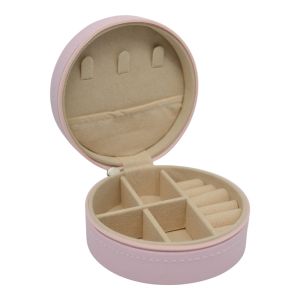 ΜΠΙΖΟΥΤΙΕΡΑ ΑΠΟ ΔΕΡΜΑΤΙΝΗ ΣΕ ΡΟΖ ΧΡΩΜΑ ΜΕ ΒΕΛΟΥΔΙΝΗ ΕΠΕΝΔΥΣΗ 9,5x9,5x5εκ. ANKOR