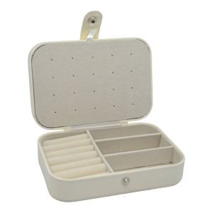 ΜΠΙΖΟΥΤΙΕΡΑ ΑΠΟ ΔΕΡΜΑΤΙΝΗ ΣΕ ΕΚΡΟΥ ΧΡΩΜΑ ΜΕ ΒΕΛΟΥΔΙΝΗ ΕΠΕΝΔΥΣΗ 16x11x5εκ. ANKOR