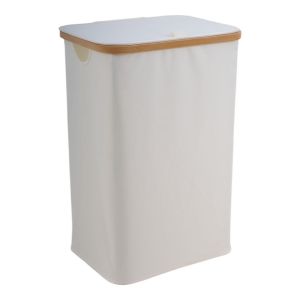 ΚΑΛΑΘΙ ΑΠΛΥΤΩΝ ΥΦΑΣΜΑΤΙΝΟ ΣΕ ΕΚΡΟΥ ΧΡΩΜΑ ΜΕ ΜΠΑΜΠΟΥ ΣΚΕΛΕΤΟ 40x30x60εκ. ANKOR