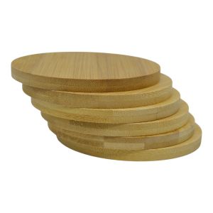 ΣΕΤ 6 ΣΟΥΒΕΡ ΑΠΟ ΞΥΛΟ ΜΠΑΜΠΟΥ 9,5x9,5x0,8εκ. ANKOR