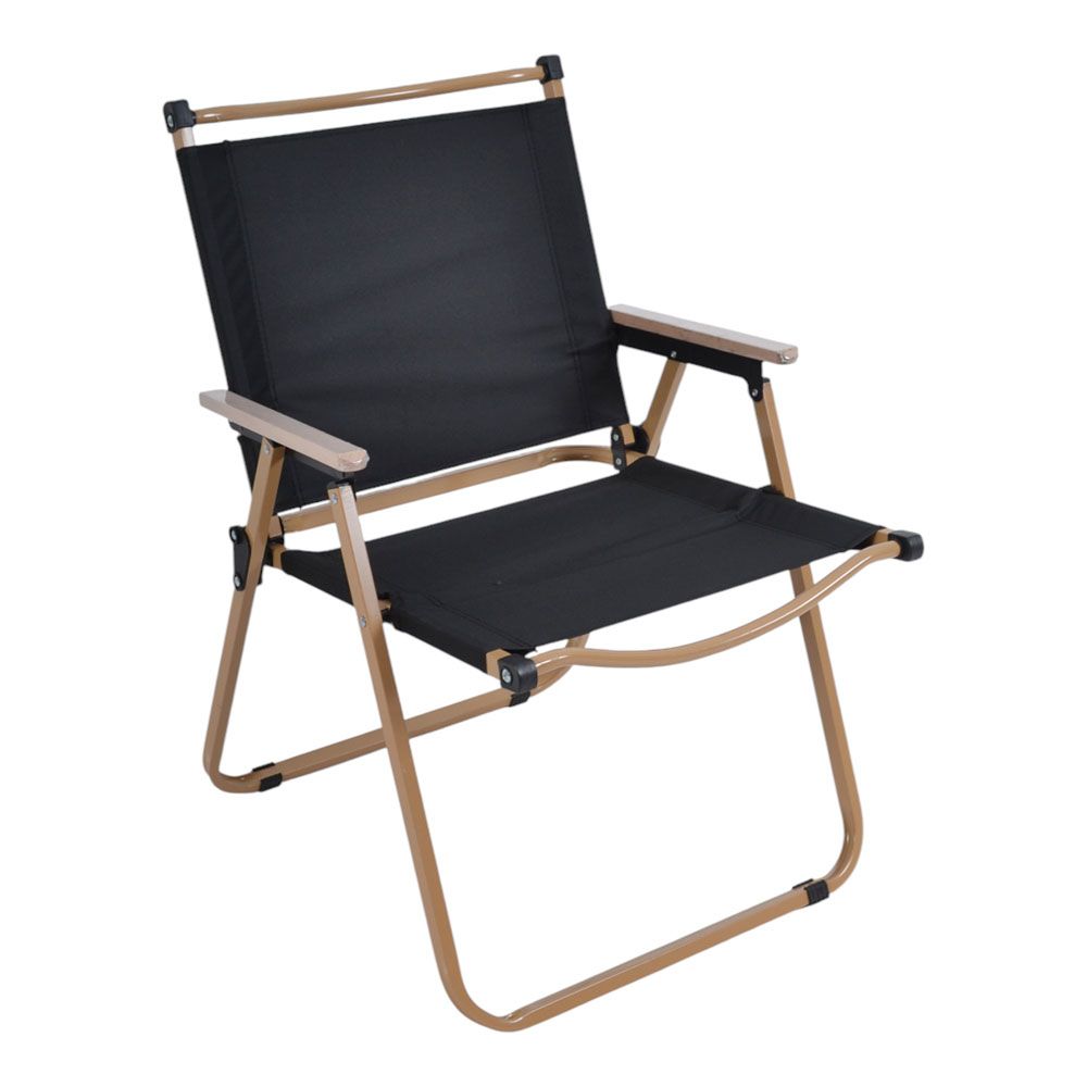 ΚΑΡΕΚΛΑ ΜΕΤΑΛΛΙΚΗ ΠΤΥΣΣΟΜΕΝΗ ΣΕ ΜΠΕΖ ΚΑΙ ΜΑΥΡΟ ΧΡΩΜΑ 54x53x80εκ.ANKOR