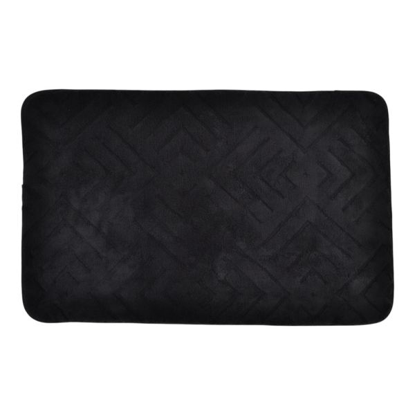 ΠΑΤΑΚΙ ΜΠΑΝΙΟΥ MEMORY FOAM ΣΕ ΜΑΥΡΟ ΧΡΩΜΑ ΜΕ PVC ΠΛΑΤΗ 50x80εκ.ANKOR