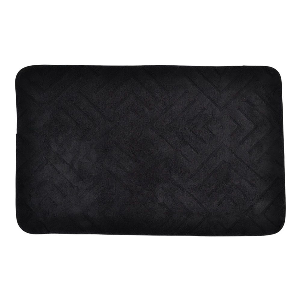 ΠΑΤΑΚΙ ΜΠΑΝΙΟΥ MEMORY FOAM ΣΕ ΜΑΥΡΟ ΧΡΩΜΑ ΜΕ PVC ΠΛΑΤΗ 50x80εκ.ANKOR