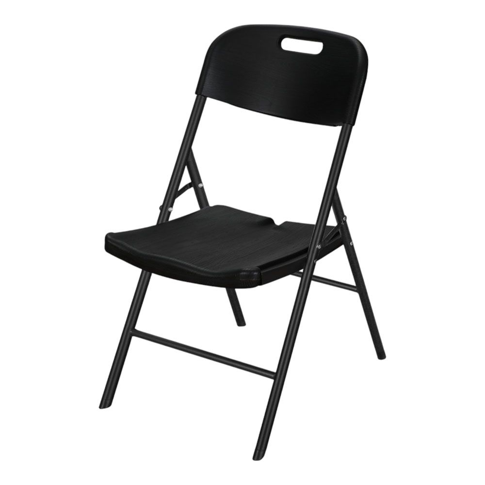 ΚΑΡΕΚΛΑ ΠΛΑΣΤΙΚΗ ΜΑΥΡΗ ΜΕ ΟΨΗ ΞΥΛΟΥ ΚΑΙ ΑΝΑΔΙΠΛΟΥΜΕΝΑ ΜΕΤΑΛΛΙΚΑ ΠΟΔΙΑ 51x47,5x86εκ.ANKOR