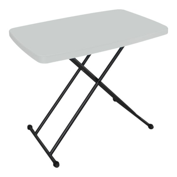 ΤΡΑΠΕΖΙ ΠΛΑΣΤΙΚΟ ΑΣΠΡΟ ΜΕ ΑΝΑΔΙΠΛΟΥΜΕΝΑ ΜΕΤΑΛΛΙΚΑ ΠΟΔΙΑ ΤΡΙΩΝ ΘΕΣΕΩΝ 76x49x74εκ. ANKOR