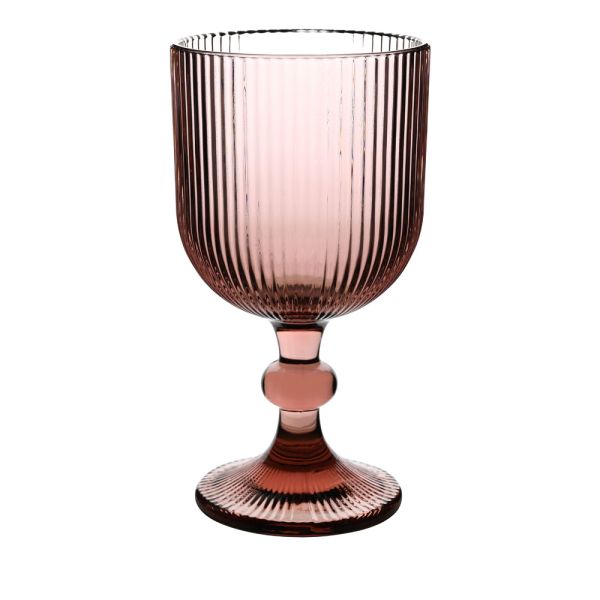 ΣΕΤ 6 ΤΜΧ ΠΟΤΗΡΙΑ ΓΥΑΛΙΝΑ  ΚΟΛΟΝΑΤΑ 350ml ΣΕ ΜΩΒ ΧΡΩΜΑ ANKOR