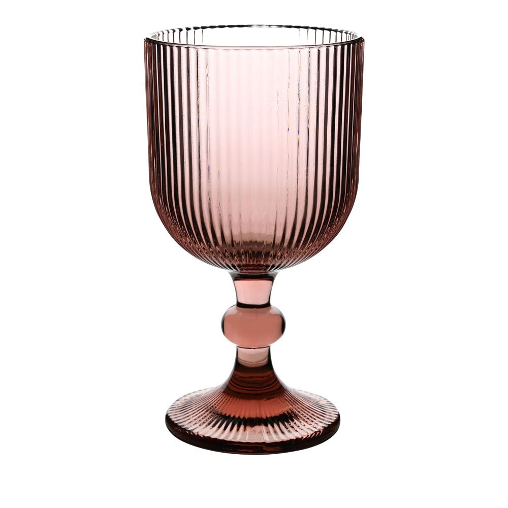 ΣΕΤ 6 ΤΜΧ ΠΟΤΗΡΙΑ ΓΥΑΛΙΝΑ  ΚΟΛΟΝΑΤΑ 350ml ΣΕ ΜΩΒ ΧΡΩΜΑ ANKOR