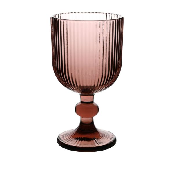 ΣΕΤ 6 ΤΜΧ ΠΟΤΗΡΙΑ ΓΥΑΛΙΝΑ  ΚΟΛΟΝΑΤΑ 235ml ΣΕ ΜΩΒ ΧΡΩΜΑ ANKOR