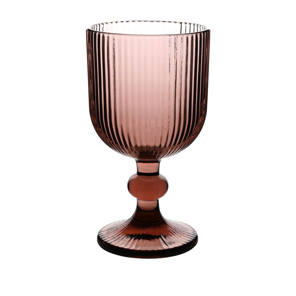 ΣΕΤ 6 ΤΜΧ ΠΟΤΗΡΙΑ ΓΥΑΛΙΝΑ  ΚΟΛΟΝΑΤΑ 235ml ΣΕ ΜΩΒ ΧΡΩΜΑ ANKOR