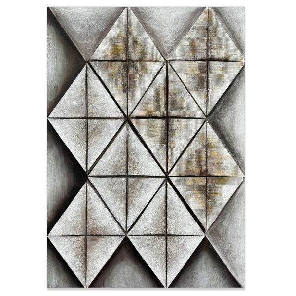 ΠΙΝΑΚΑΣ ΕΛΑΙΟΓΡΑΦΙΑ ΣΕ ΤΥΠΩΜΕΝΟ ΚΑΜΒΑ ΜΕ ΣΧΕΔΙΟ ΓΕΩΜΕΤΡΙΚΗ ΣΥΜΜΕΤΡΙΑ 60x90εκ. ANKOR