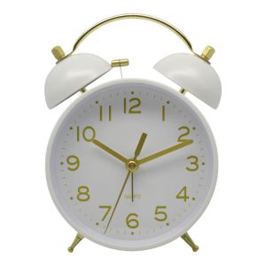 ΞΥΠΝΗΤΗΡΙ ΜΕΤΑΛΛΙΚΟ ΑΘΟΡΥΒΟ ΡΕΤΡΟ ΣΕ ΑΣΠΡΟ ΜΑΤ ΚΑΙ ΧΡΥΣΟ ΧΡΩΜΑ 11x5,2x15,7εκ. ANKOR