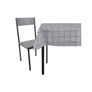 ΤΡΑΠΕΖΟΜΑΝΤΗΛΟ ΑΛΕΚΙΑΣΤΟ 140x140εκ.ΓΕΩΜΕΤΡΙΚΟ ΜΟΤΙΒΟ ΣΕ ΓΚΡΙ ΧΡΩΜΑ ANKOR